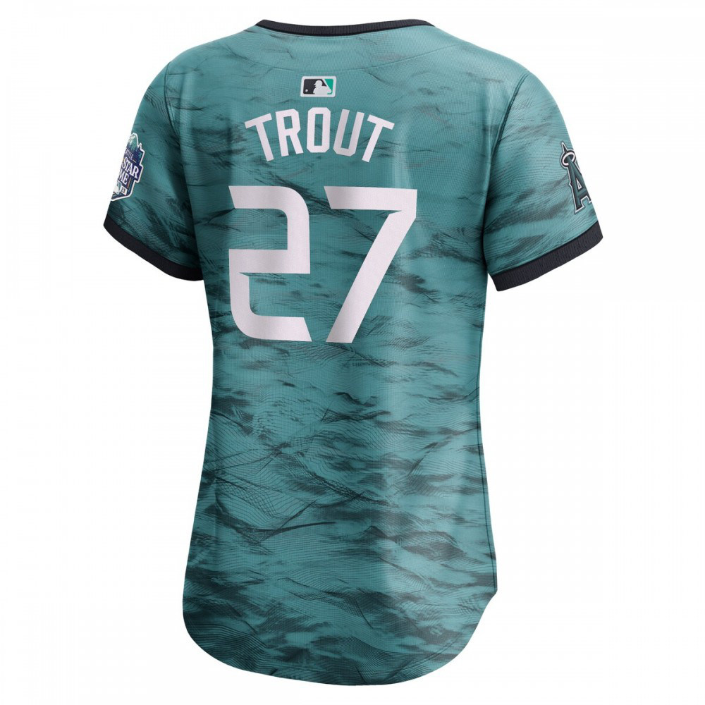 Mike Trout American League Women's 2023 MLB All-Star Game Limited Player Jersey - Teal-Pro Kit Vault | Brand New 26/27 Sports Jerseys